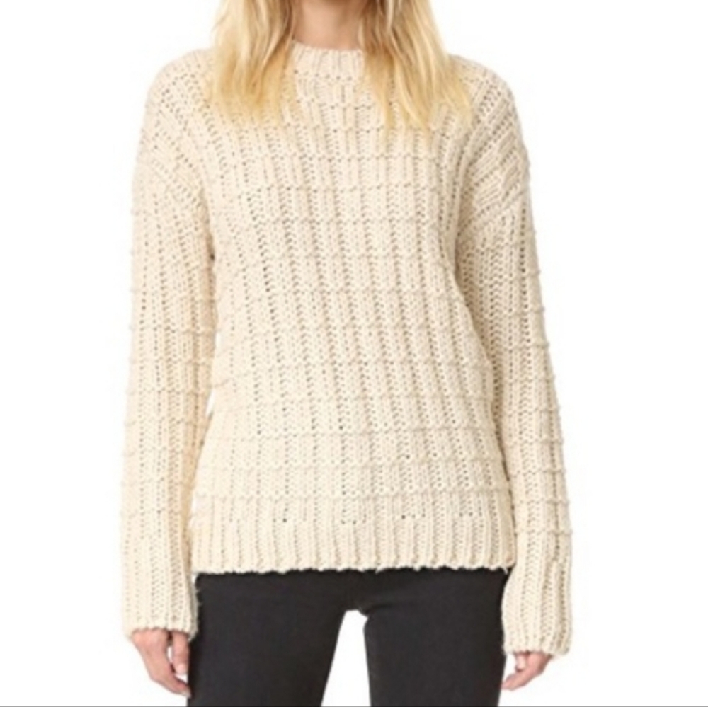 Anthropologie Moon River Cream Sweater Size Small